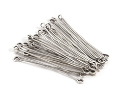 Antique Silver (plated) Eye Pin 1.5", 21 gauge