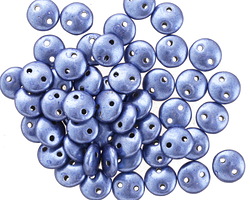 CzechMates Glass ColorTrends: Sueded Gold Provence 2-Hole Lentil 6mm