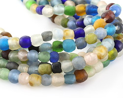 African Recycled Glass Oceanside Mix 8-10mm