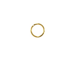 Gold (plated) Stainless Steel Jump Ring 8mm, 20 gauge