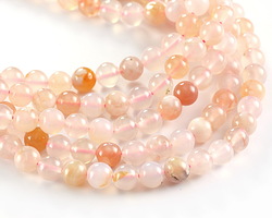 Cherry Blossom Agate Round 6mm