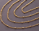 Hamilton Gold (plated) Rollo Satellite Chain, 5' Package