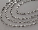 Stainless Steel 1:1 Textured Cable Chain, 25ft Spool