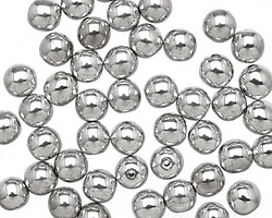 Czech Glass Silver Round 6mm