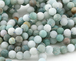 Russian Amazonite (matte multi-color) Round 6mm
