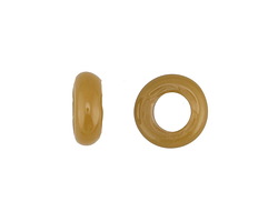 African Recycled Glass Caramel Dogon Mini Ring 10-14mm