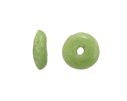 African Recycled Glass Sweet Mint Saucer 4-5x13-15mm