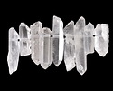 Rock Crystal Quartz Point Focal Set 5-8x10-35mm