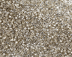 Miyuki Delica Galvanized Silver (DB0035) 11/0 Seed Bead - 100 gram Package