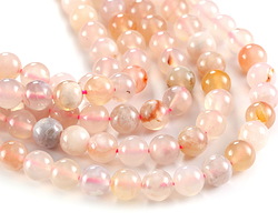Cherry Blossom Agate Round 8mm
