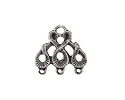Mykonos Antique Silver (plated) Serpent Chandelier Focal Link 18x19mm