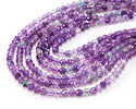 Purple Fluorite (AA) Microfaceted Round 4mm