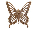 Vintaj Natural Brass Butterfly Pixie Maiden Focal 56x54mm