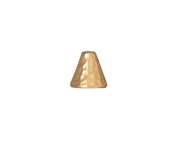 TierraCast Gold (plated) Hammertone Cone 8mm