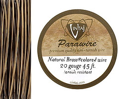 Vintaj Natural Brass Parawire 20 gauge, 45 feet
