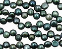 Stormy Blue Dancing Button 6-6.5mm