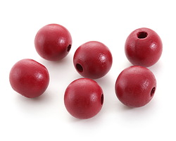 Barn Red Wood Round 20mm