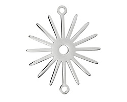 Stainless Steel Starburst Focal Link 32x27mm