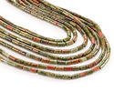 Unakite Tube 4x2mm