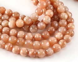 Peach Moonstone (A) Round 8mm