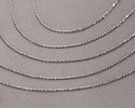 Stainless Steel Tiny Cable Chain, 1.5x1mm links, 5' Package