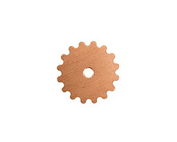 Copper Small Closed Gear 16mm