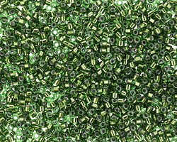 Miyuki Delica Silver Lined Jade Green (DB0182) 11/0 Seed Bead