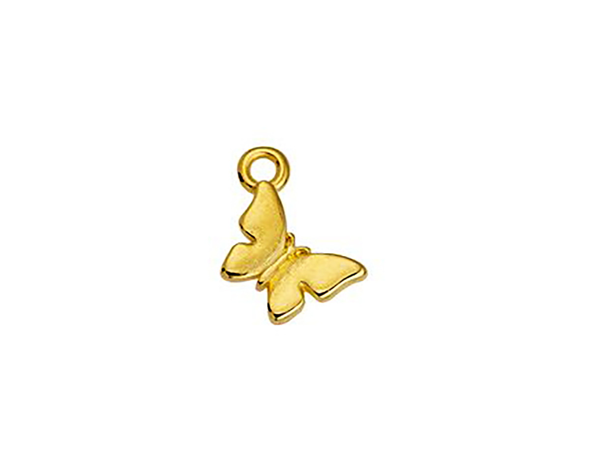 24K Gold (plated) Mini Butterfly Focal 11x13.5mm
