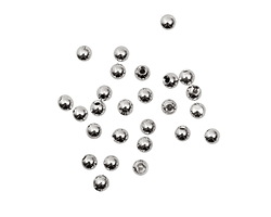 Memory Wire Silver (plated) Round Endcap 3mm
