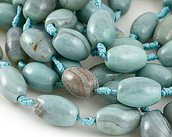 Aqua Terra Agate Rice 20-24x14-15mm