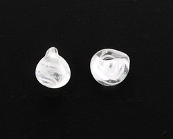 Unicorne Beads Glass Verglas Teardrop 9-10mm