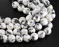 Ceramic Ink Blot Round 14mm