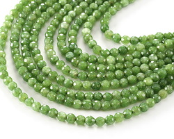 Emerald Agate Faceted Round 4mm