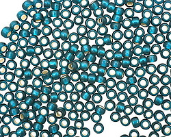 TOHO Teal (with Frosted Silver Lining) Round 8/0 Seed Bead
