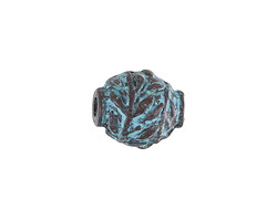 Mykonos Copper (plated) Patina Olive Branch Round 14mm