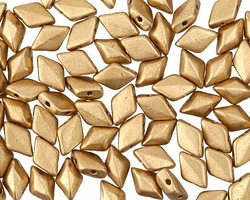 Matte Metallic Flax GemDuo 8x5mm Seed Bead