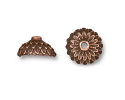 TierraCast Antique Copper (plated) Acorn Beadcap 10x6mm