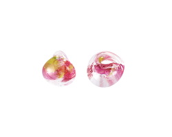 Unicorne Beads Glass Pink Tulips Teardrop 9-10mm