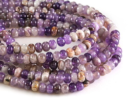 Dogtooth Amethyst Rondelle 4x6mm