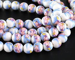 Ceramic Spring Blooms Round 14mm