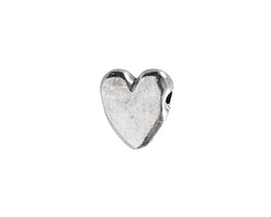 Mykonos Antique Silver (plated) Heart Focal Bead 19mm
