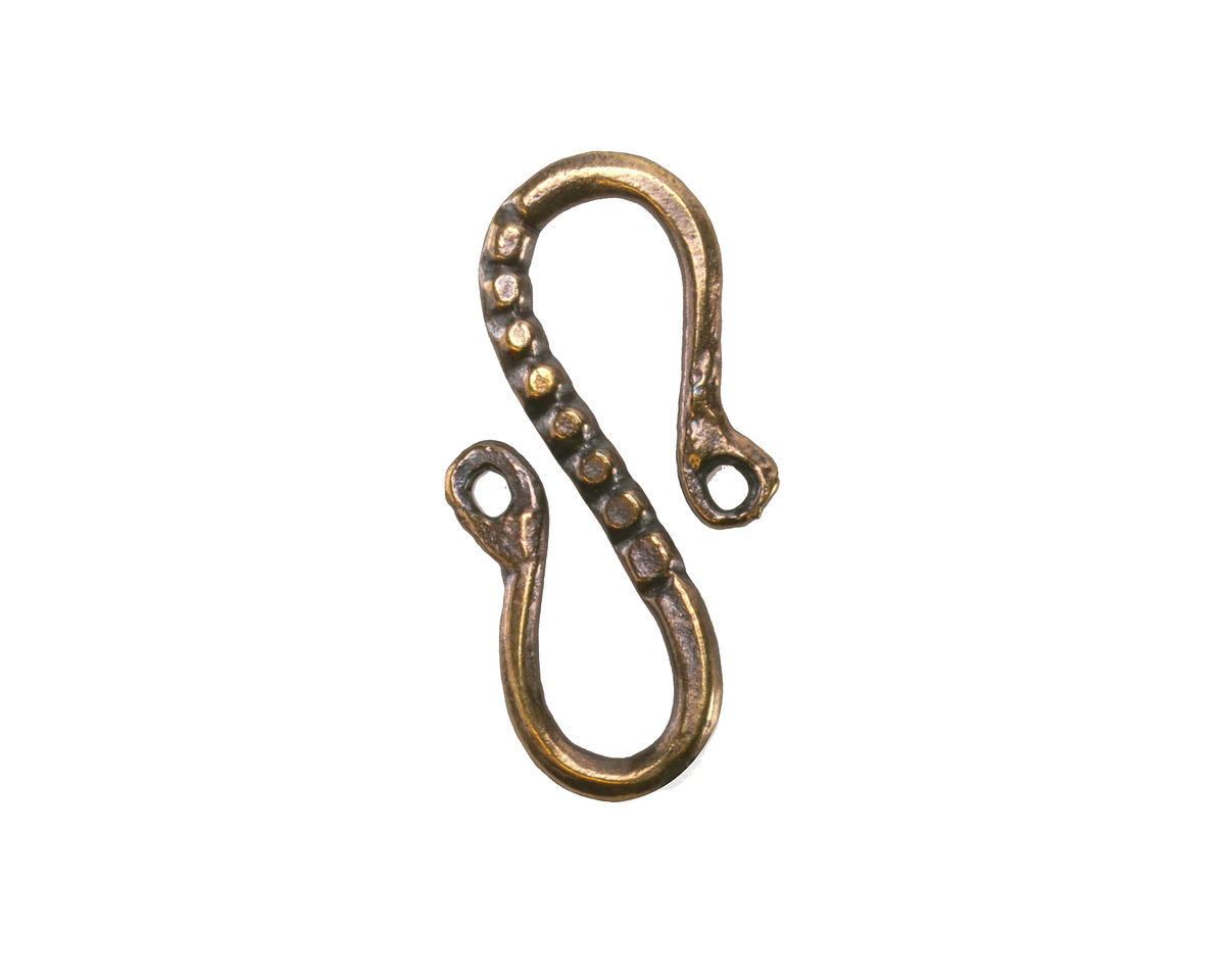 Mykonos Antique Brass (plated) Pebbles S-Hook 24x12.5mm