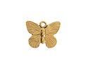 Nunn Design Antique Gold (plated) Butterfly Charm 18x15mm