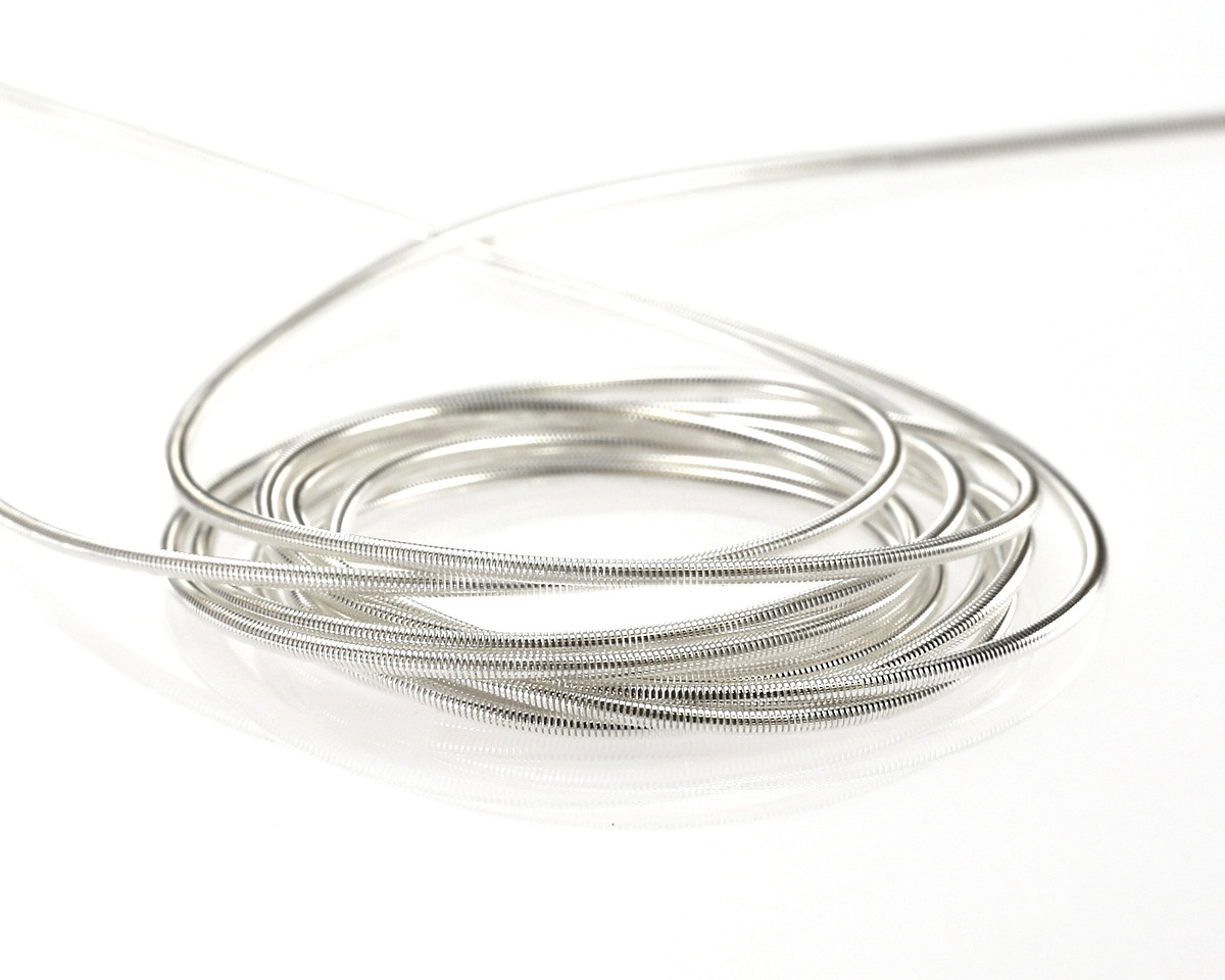 Beadalon Silver (plated) French Wire, 0.80mm, 1m/3.28ft