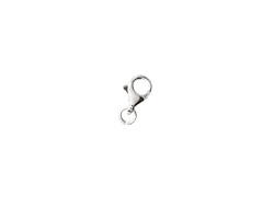 Sterling Silver Lobster Clasp w/ Ring 8x6mm