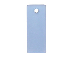 Light Sapphire Beach-Style Glass Bottle Curve Rectangle 14x35mm