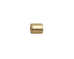 Satin Hamilton Gold (plated) 5mm Glue-In Cylindrical End Cap 7x6mm