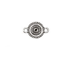 Zola Elements Antique Silver (plated) Shield Link 19x12mm