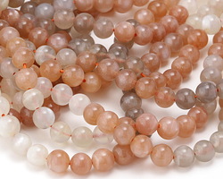 Moonstone (multi) Round 6mm Beads