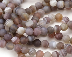 Botswana Agate Matte Round 6mm